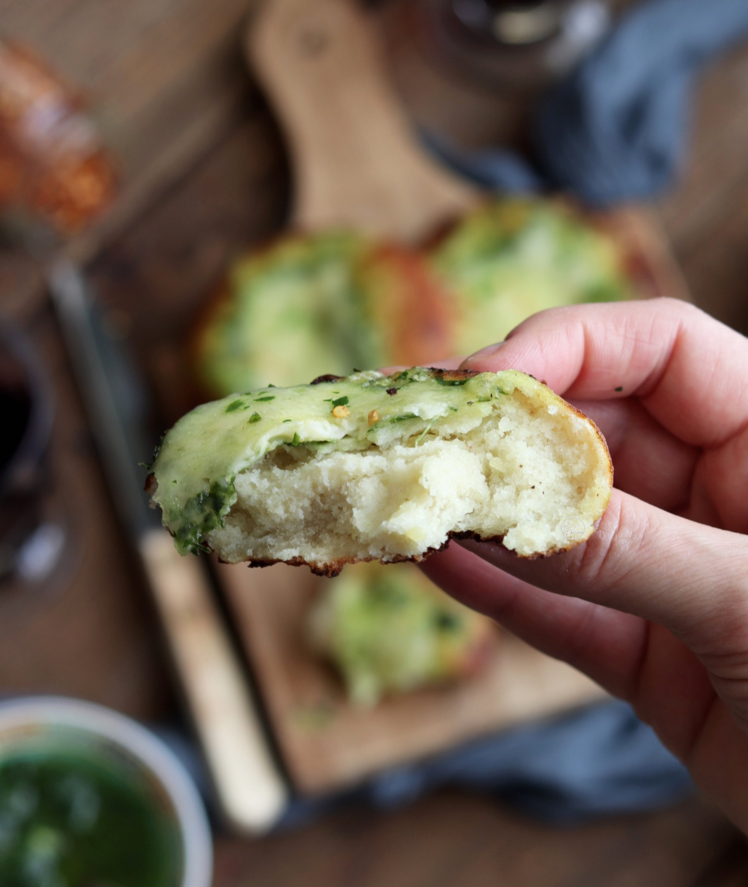 Pain aux pommes de terre et sauce verte sans gluten - La Cassata Celiaca