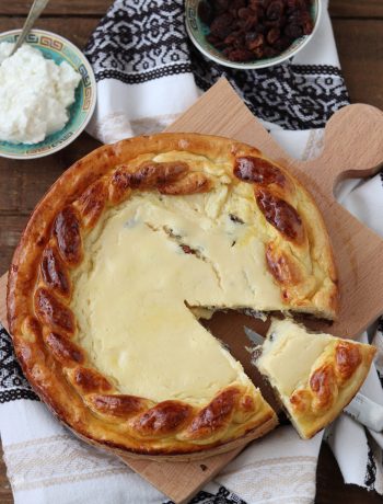 Pasca ou gâteau de Pâques à la ricotta sans gluten - La Cassata Celiaca