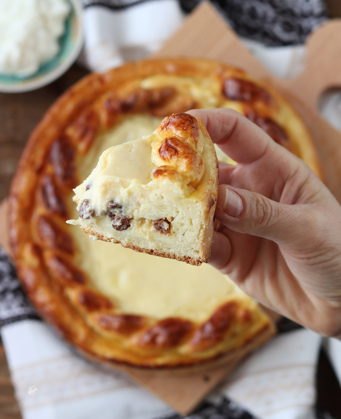 Pasca ou gâteau de Pâques à la ricotta sans gluten - La Cassata Celiaca