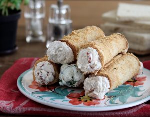 Rotolini di pane senza glutine con crema di formaggio - La Cassata Celiaca