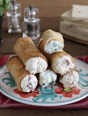 Pain de mie roulé au fromage sans gluten - La Cassata Celiaca