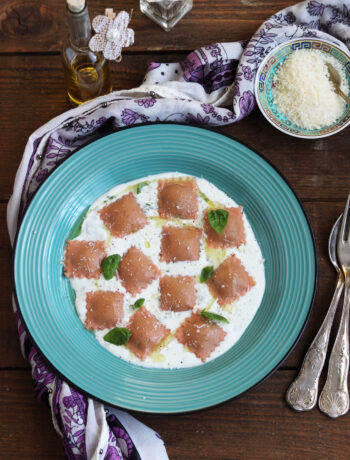 Ravioli rosa senza glutine e senza bilancia - La Cassata Celiaca