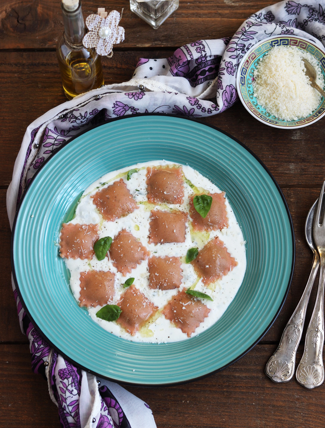 Ravioli rosa senza glutine e senza bilancia - La Cassata Celiaca Ravioli rosa senza glutine e senza bilancia - La Cassata Celiaca