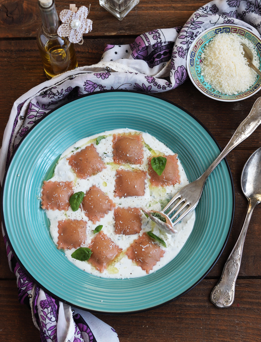 Ravioli rosa senza glutine e senza bilancia - La Cassata Celiaca Ravioli rosa senza glutine e senza bilancia - La Cassata Celiaca