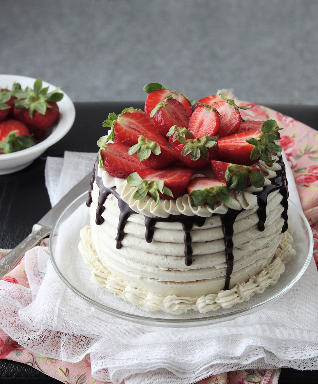 Torta con fragole e mascarpone - La Cassata Celiaca