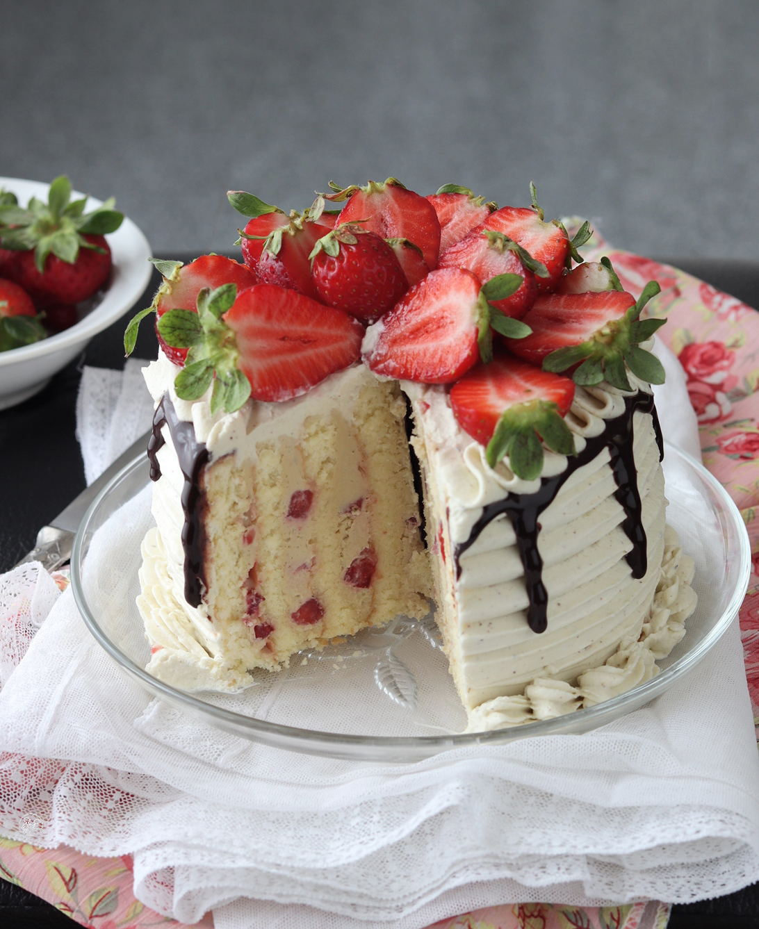 Gâteau aux fraises et mascarpone - La Cassata Celiaca