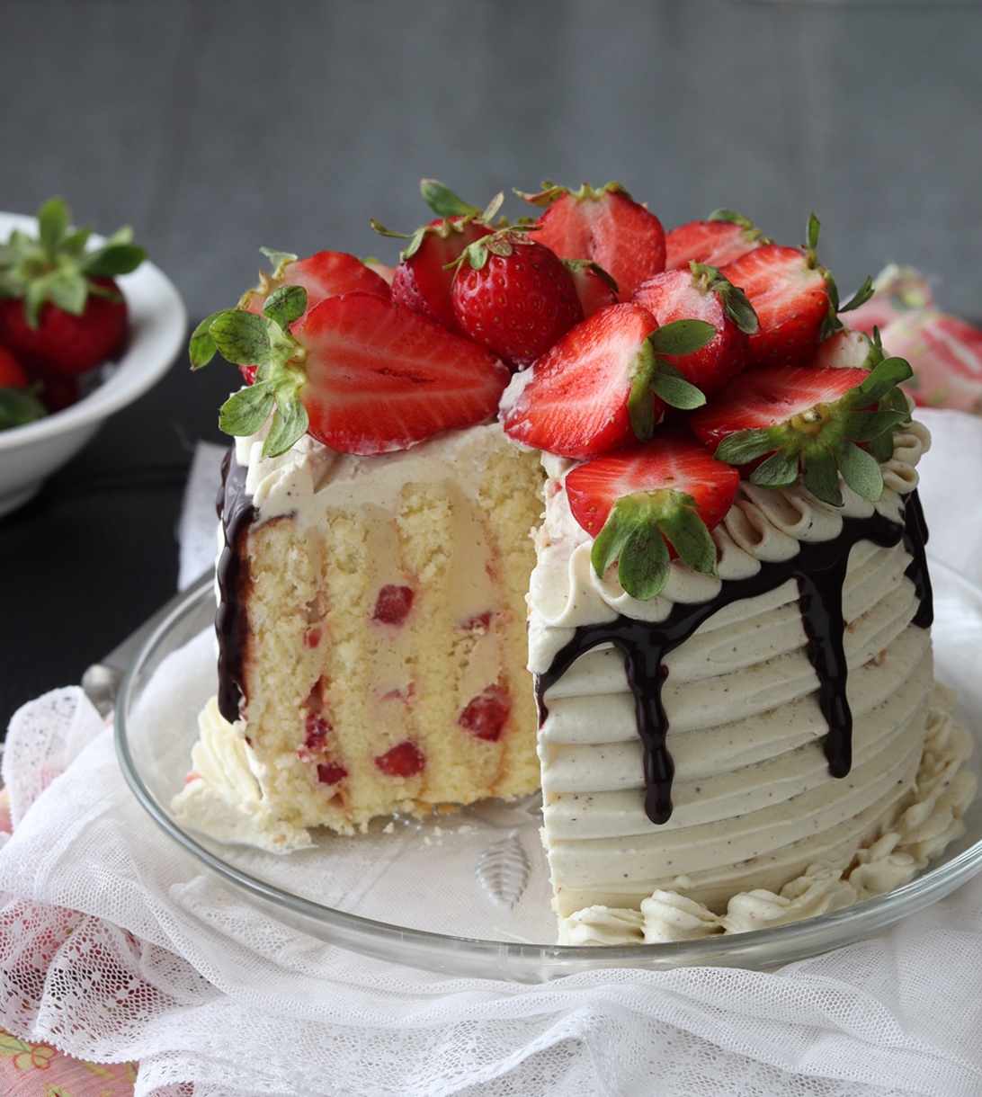 Torta con fragole e mascarpone - La Cassata Celiaca