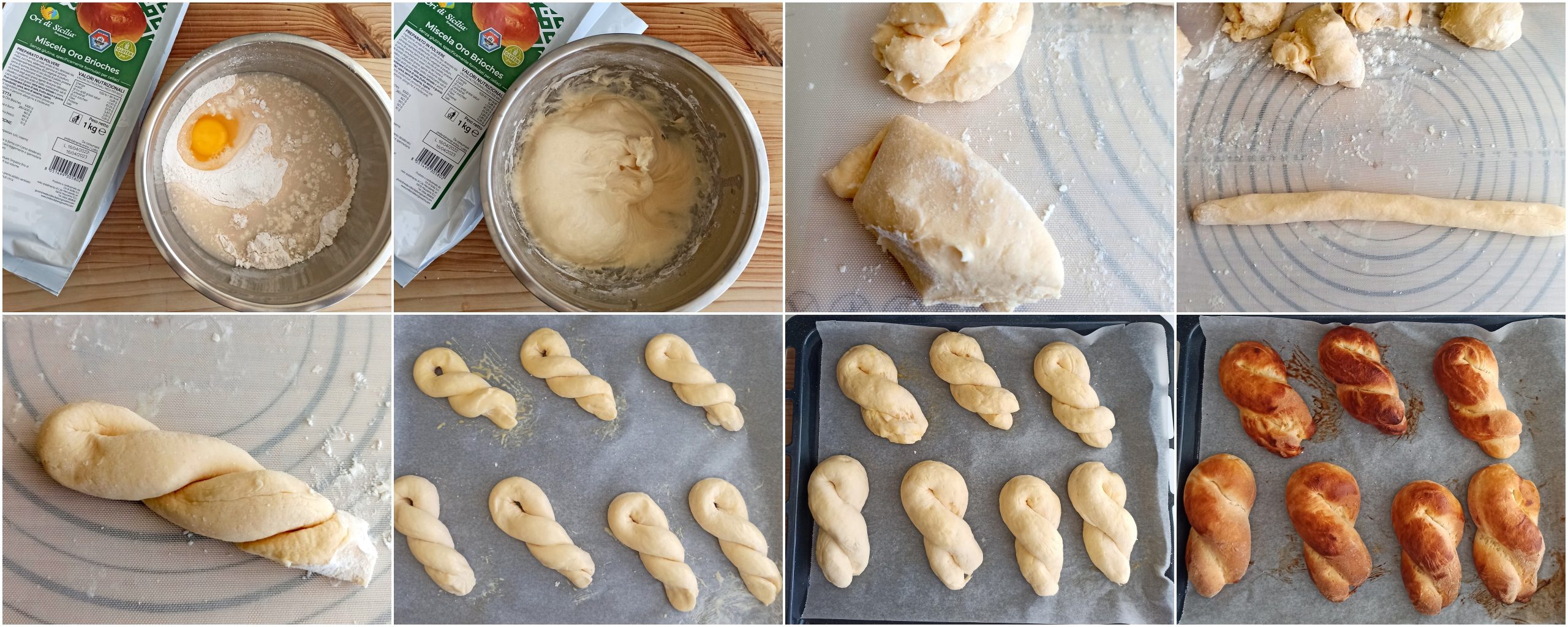 Mini brioches tressées sans gluten - La Cassata Celiaca