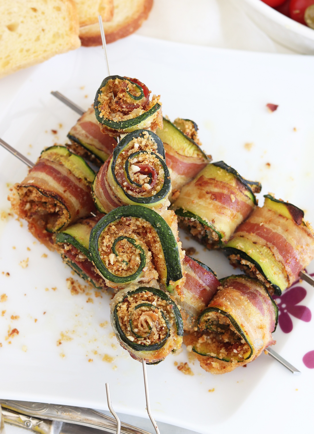 Involtini di zucchine e pancetta - La Cassata Celiaca 