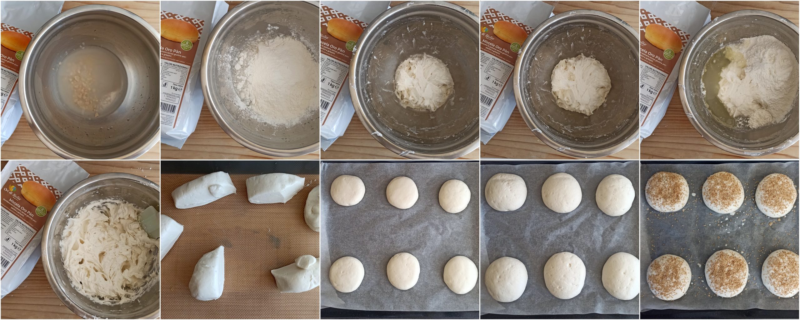 Panini per hamburger senza glutine con Oro Pàn - La Cassata Celiaca