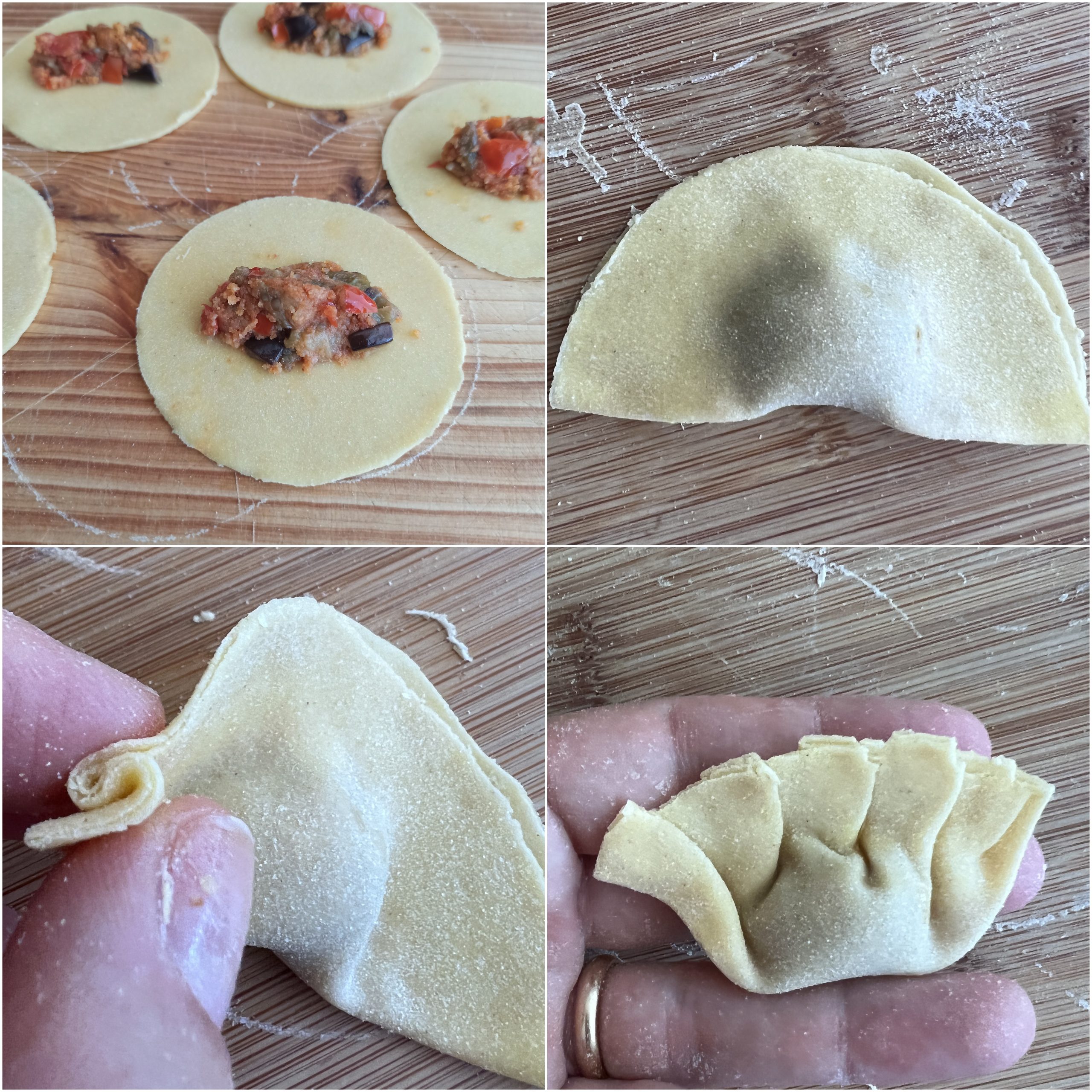 Ravioli aux aubergines sans gluten - La Cassata Celiaca