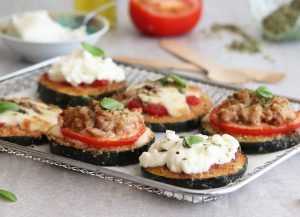 Mini pizza de courgette  - La Cassata Celiaca