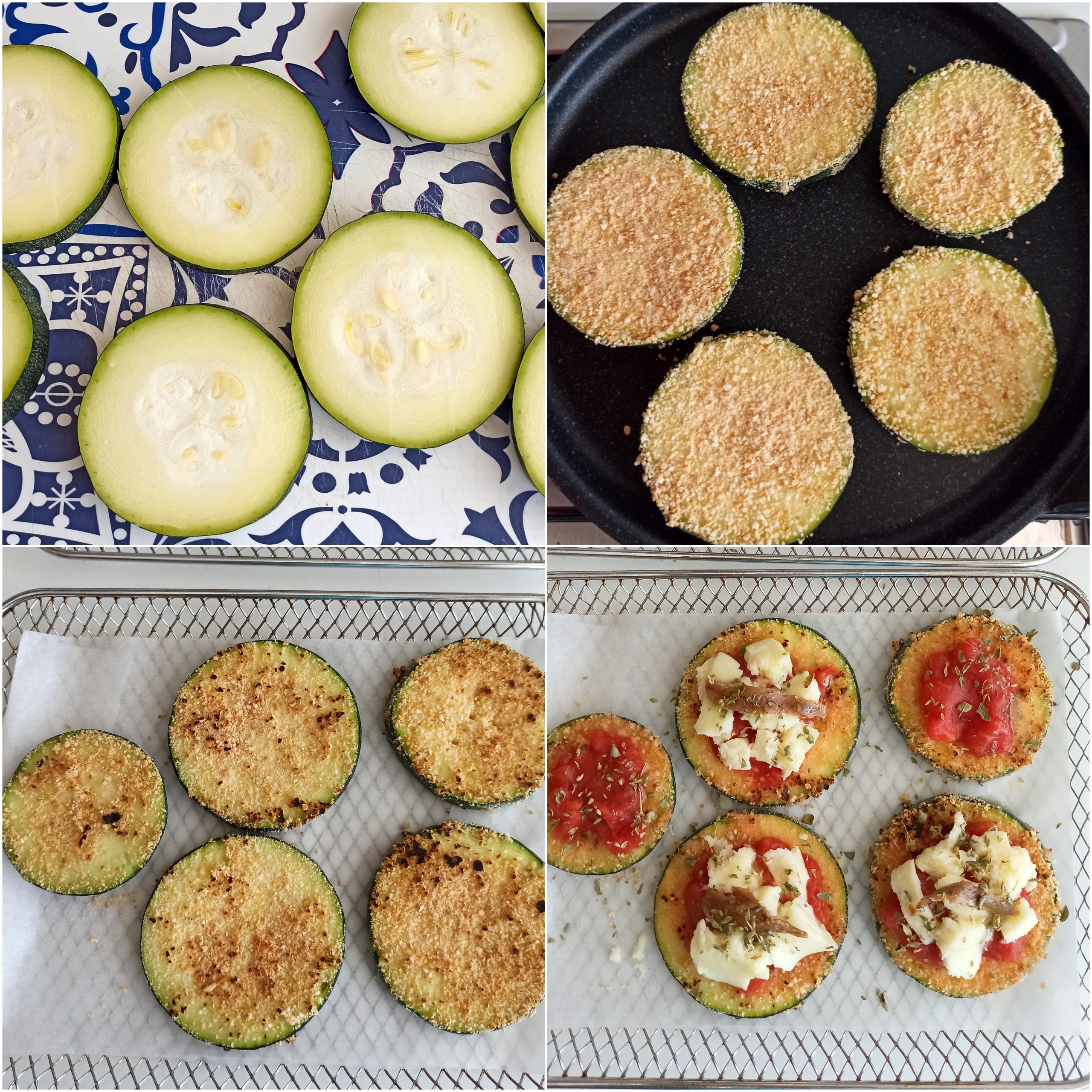 Mini pizza de courgette  - La Cassata Celiaca