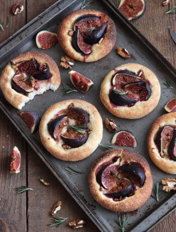 Mini Focaccia sucrée aux figues sans gluten - La Cassata Celiaca