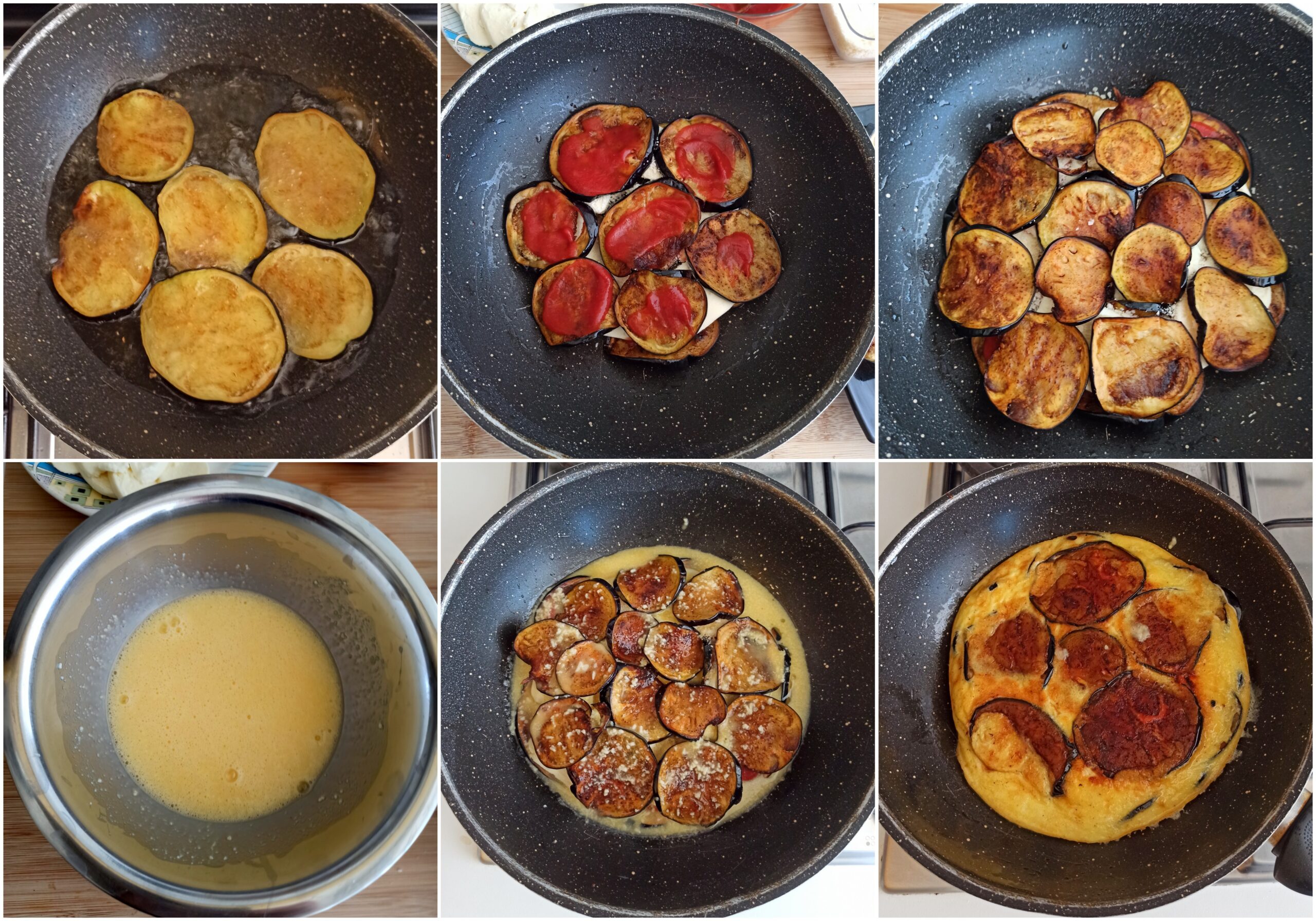 Frittata alla parmigiana di melanzane - La Cassata Celiaca