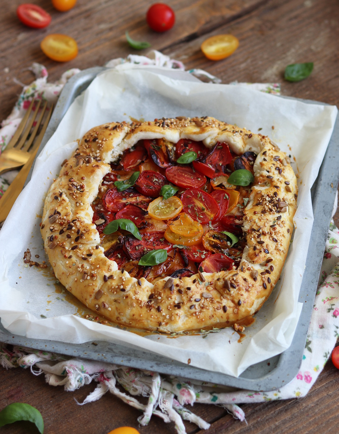 Galette à la tomate sans gluten - La Cassata Celiaca Galette à la tomate sans gluten - La Cassata Celiaca