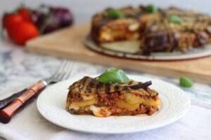 Gâteau d'aubergine et ragoût de viande - La Cassata Celiaca