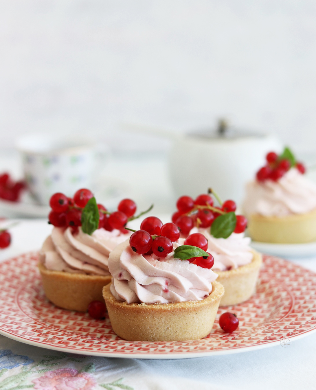 Tartellette ribes e lamponi senza glutine con farine naturali - La Cassata Celiaca