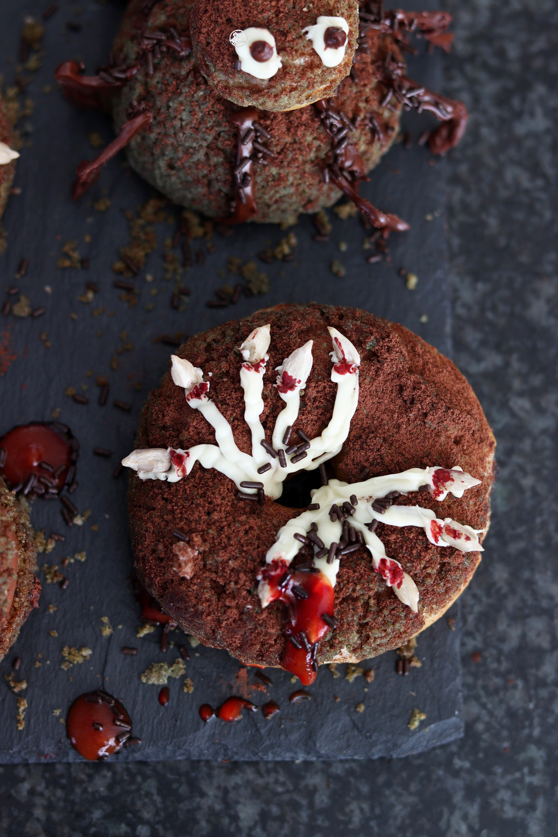 Choux monstrueux pour Halloween - La Cassata Celiaca