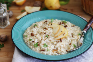 Risotto con pere e scamorza - La Cassata Celiaca