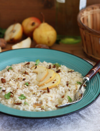 Risotto con pere e scamorza - La Cassata Celiaca