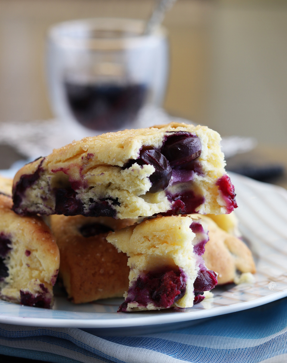 Scones aux myrtilles sans gluten - La Cassata Celiaca