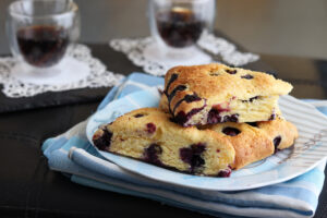 Scones aux myrtilles sans gluten - La Cassata Celiaca