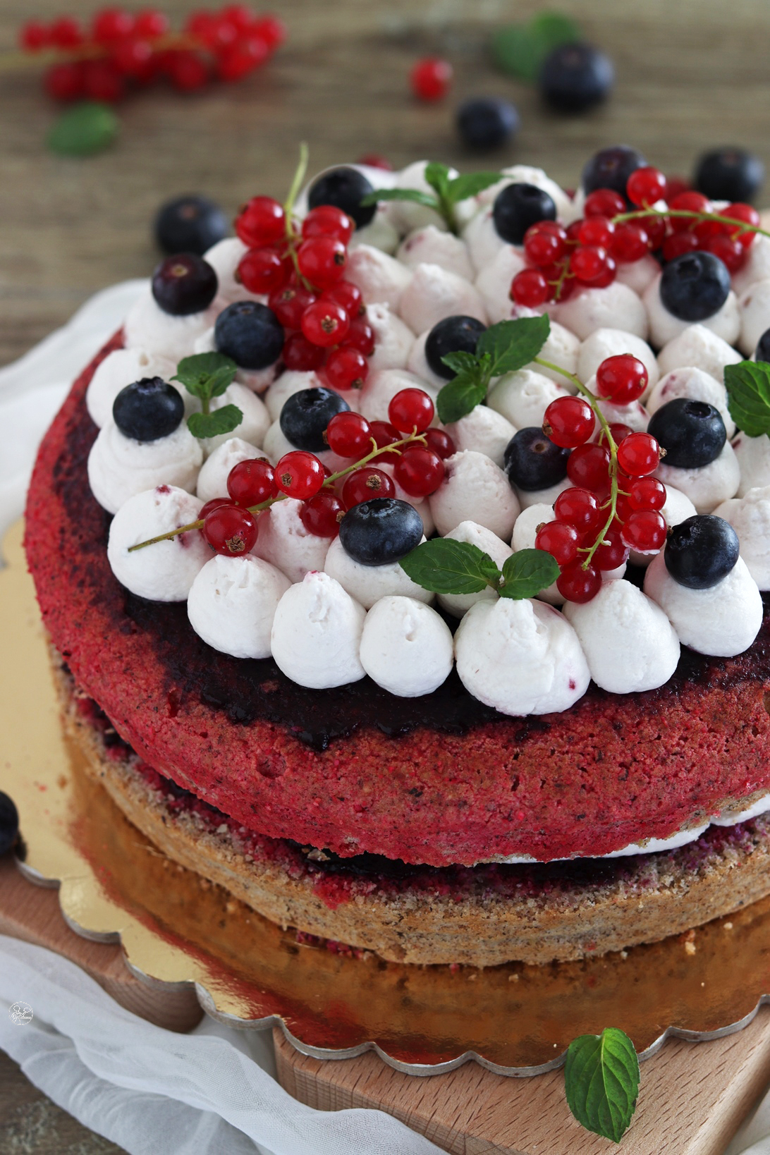 Torta al grano saraceno e mirtilli senza glutine - La Cassata Celiaca