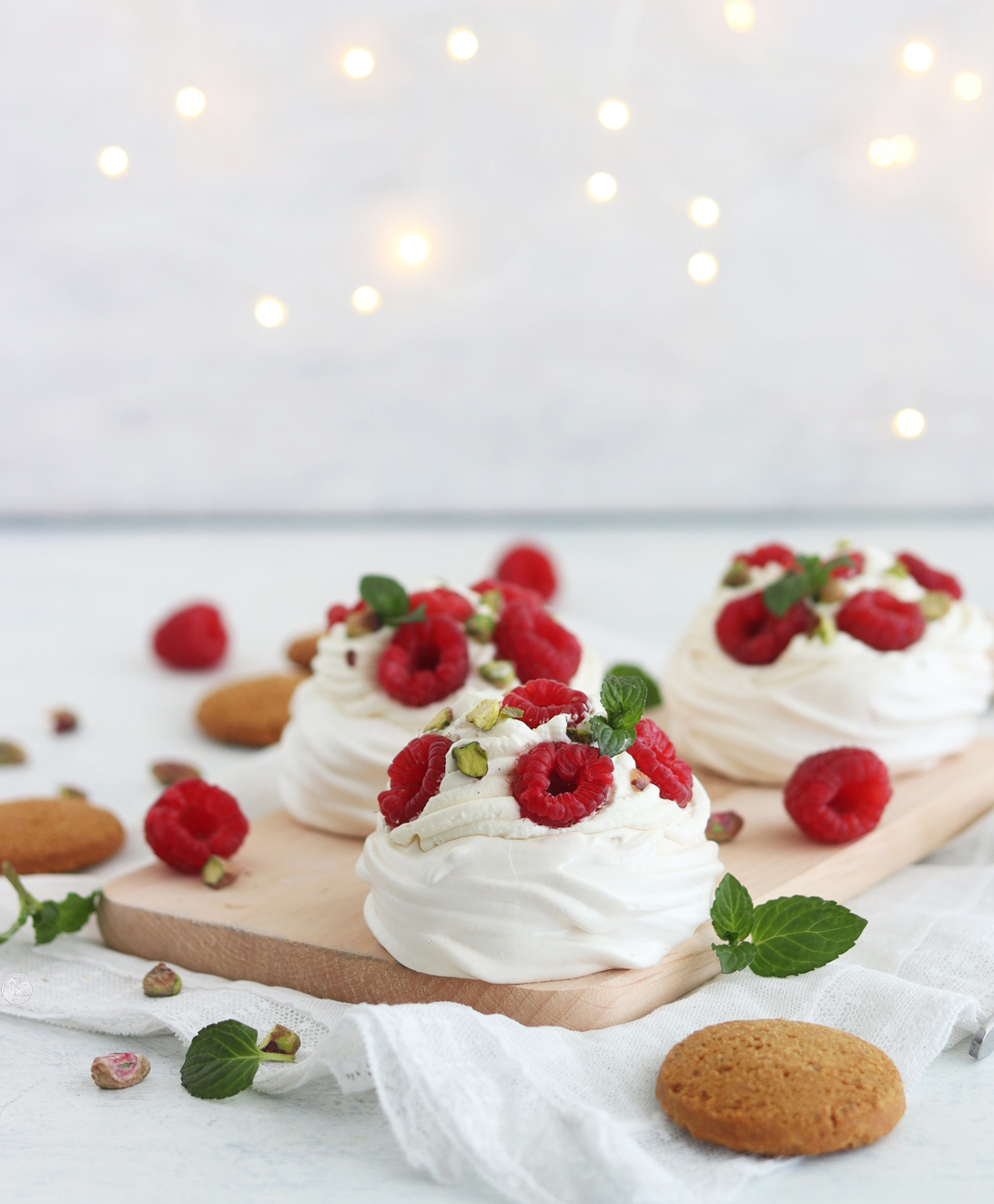 Meringues à la crème et aux framboises - La Cassata Celiaca