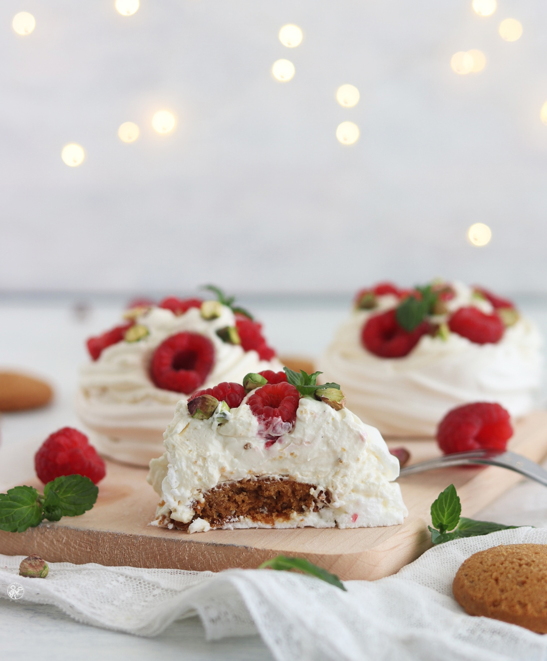 Meringues à la crème et aux framboises - La Cassata Celiaca