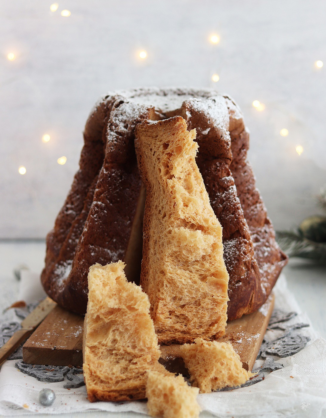 Pandoro classico senza glutine con Miscela grandi lievitati - La Cassata Celiaca Pandoro classico senza glutine con Miscela grandi lievitati - La Cassata Celiaca