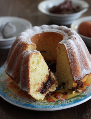 Ciambellone con ricotta e Nutella senza glutine - La Cassata Celiaca