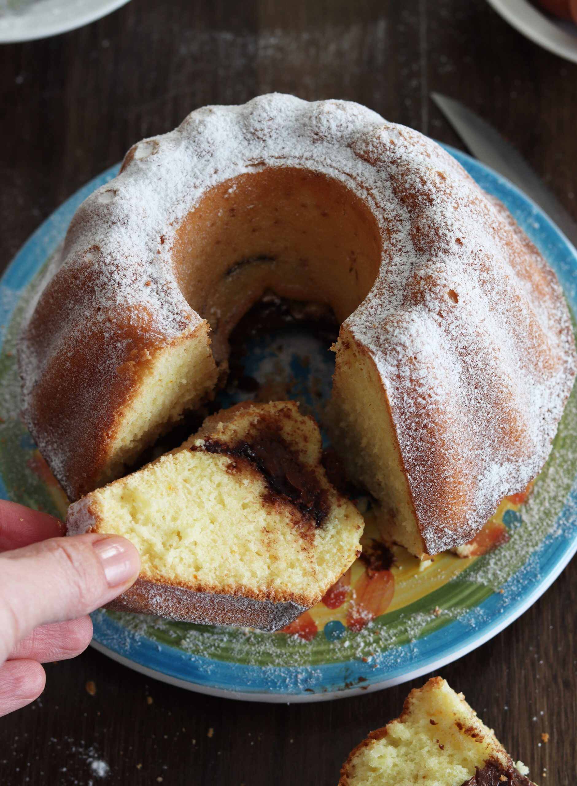 Ciambellone con ricotta e Nutella senza glutine - La Cassata Celiaca