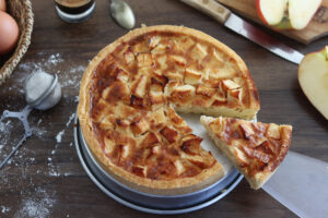 Tarte normande sans gluten - La Cassata Celiaca