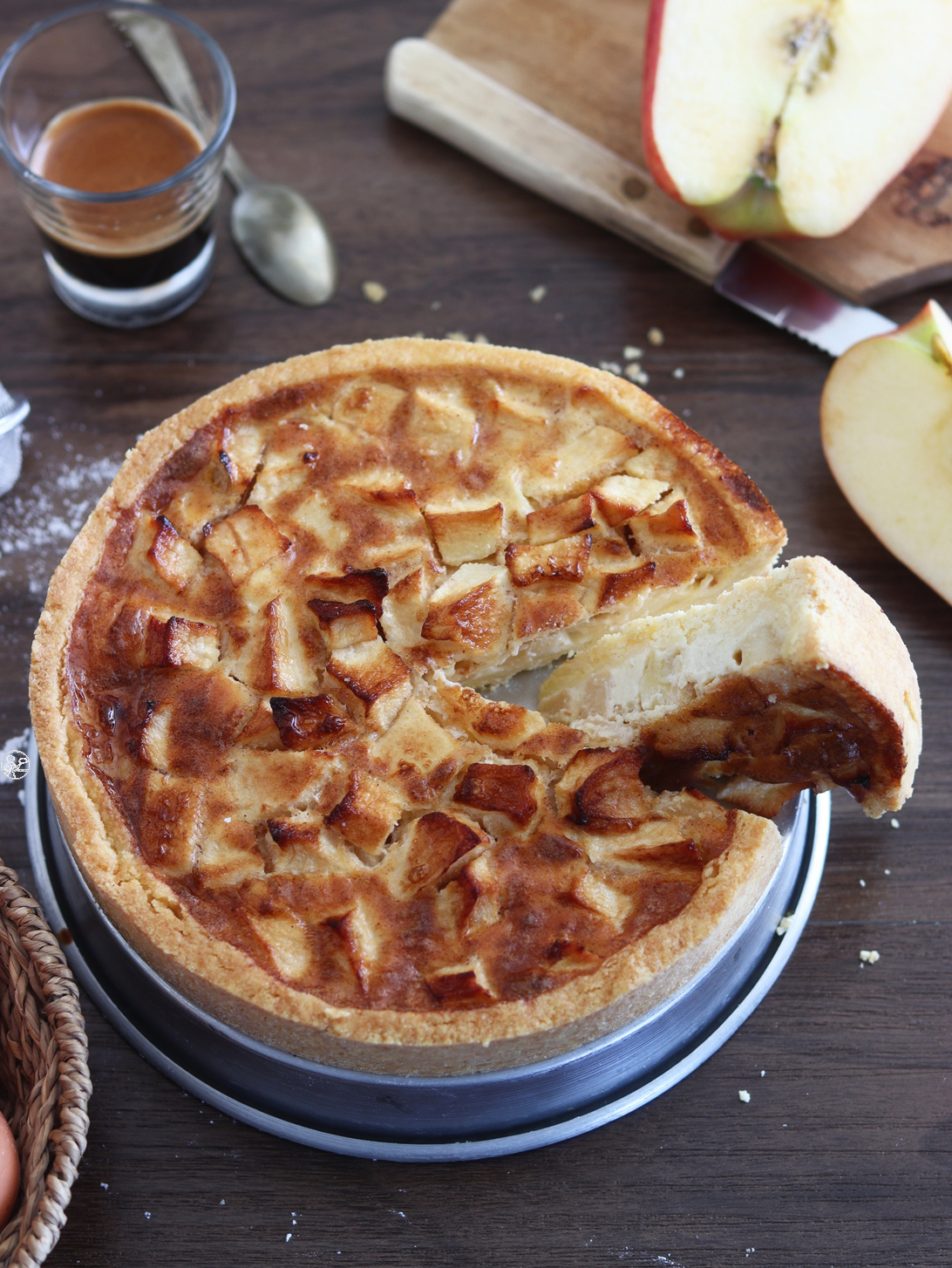 Tarte normande sans gluten - La Cassata Celiaca Tarte normande, crostata alle mele senza glutine - La Cassata Celiaca