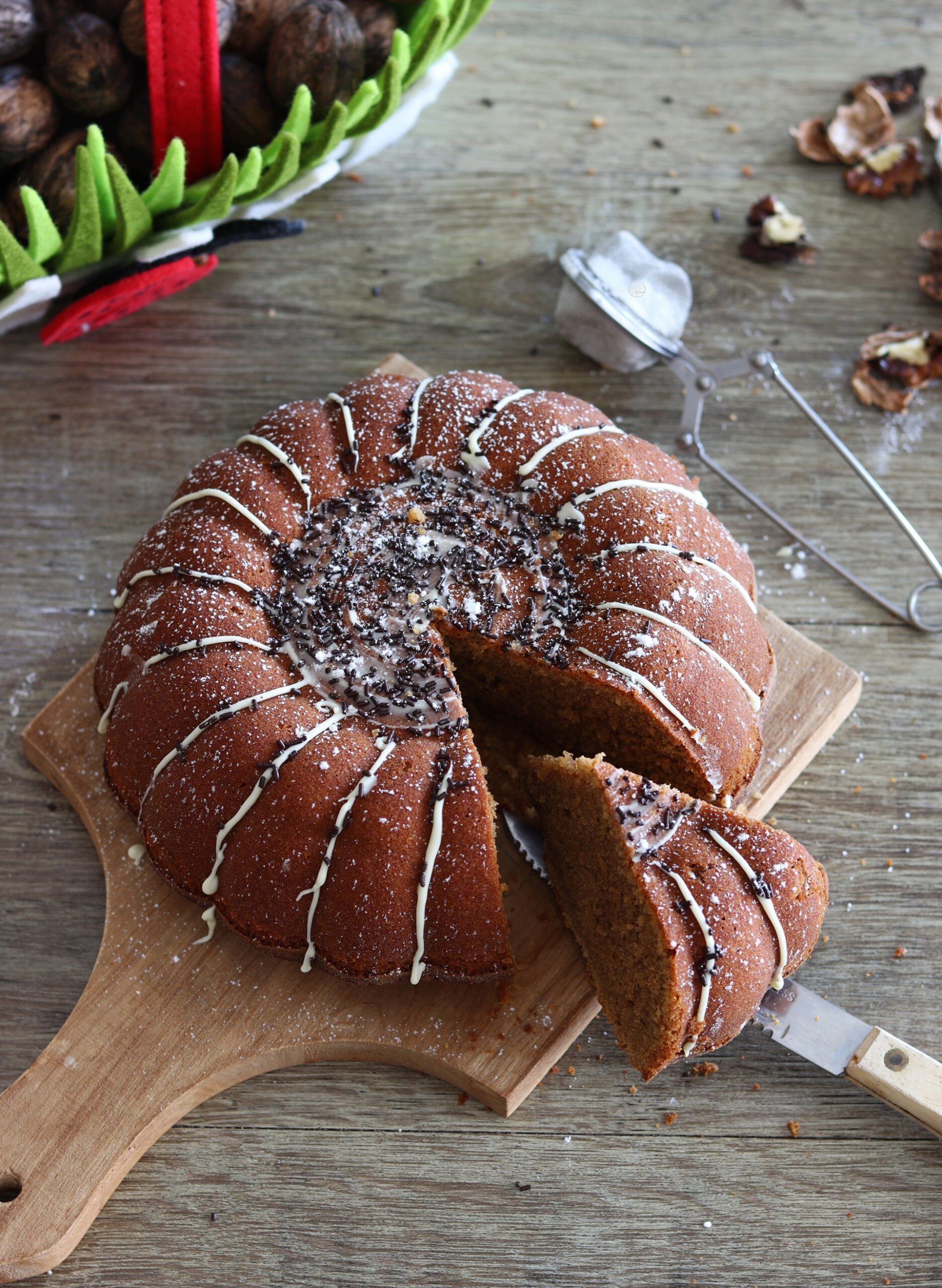 Gâteau aux noix et au café sans gluten - La Cassata Celiaca