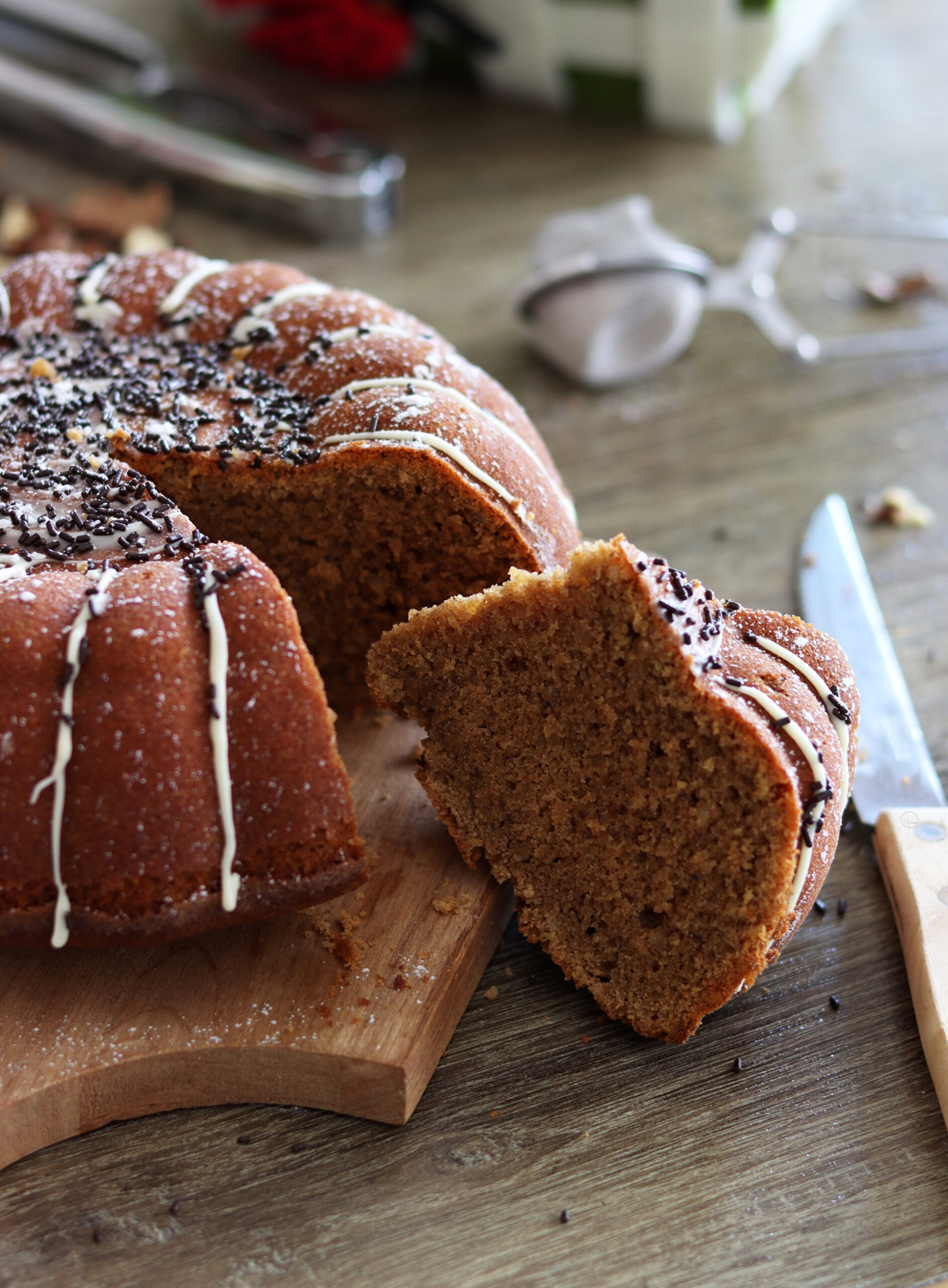 Gâteau aux noix et au café sans gluten - La Cassata Celiaca