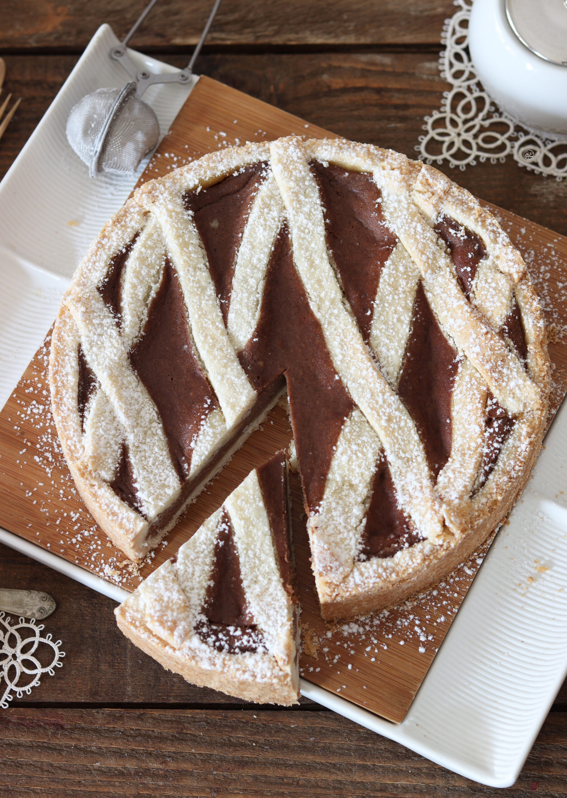 Tarte ricotta et café sans gluten (casatella terracinese) - La Cassata Celiaca Tarte ricotta et café sans gluten (casatella terracinese) - La Cassata Celiaca