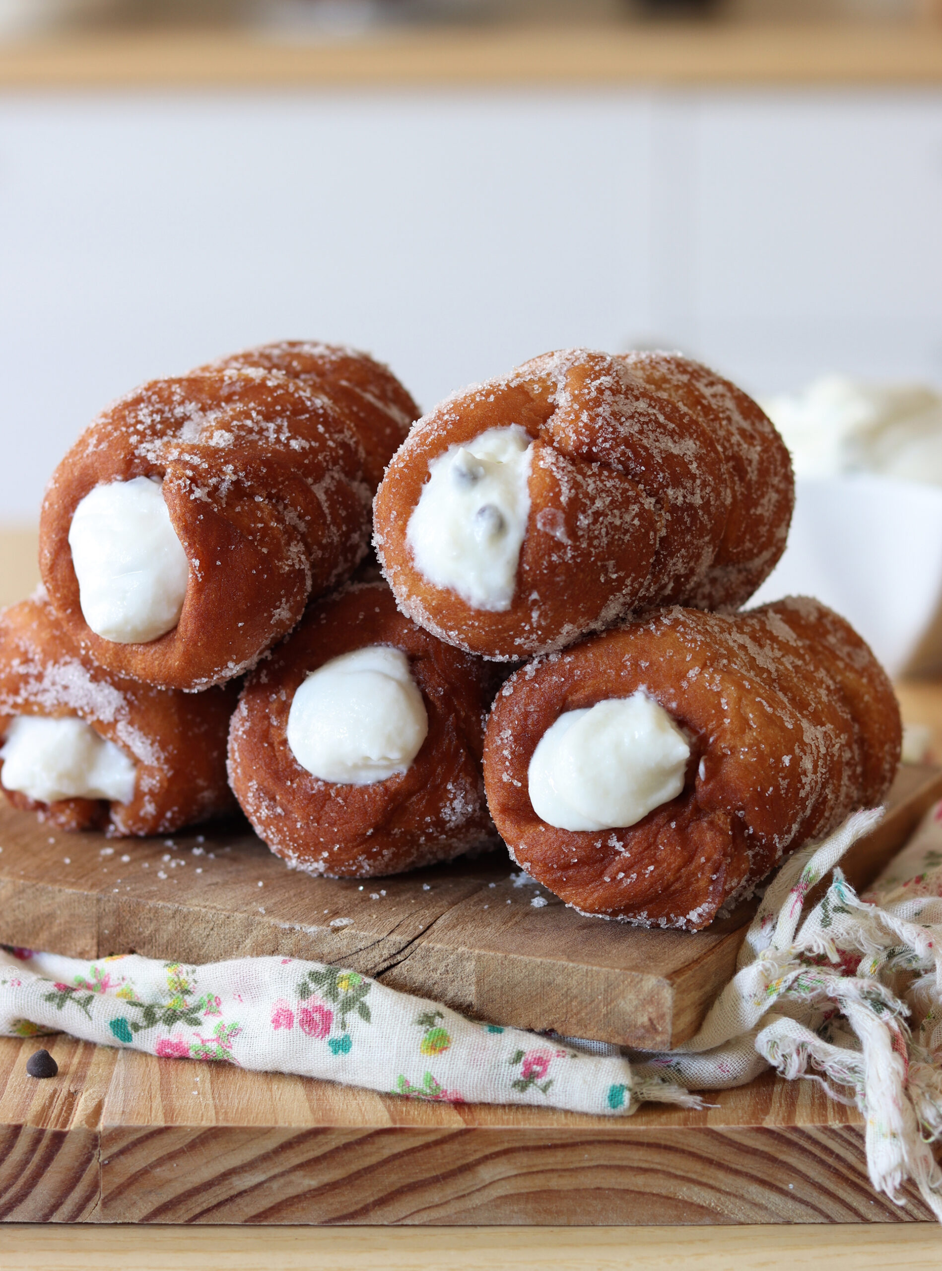 Cartocci ou beignets siciliens à la ricotta sans gluten - La Cassata Celiaca Cartocci ou beignets siciliens à la ricotta sans gluten - La Cassata Celiaca