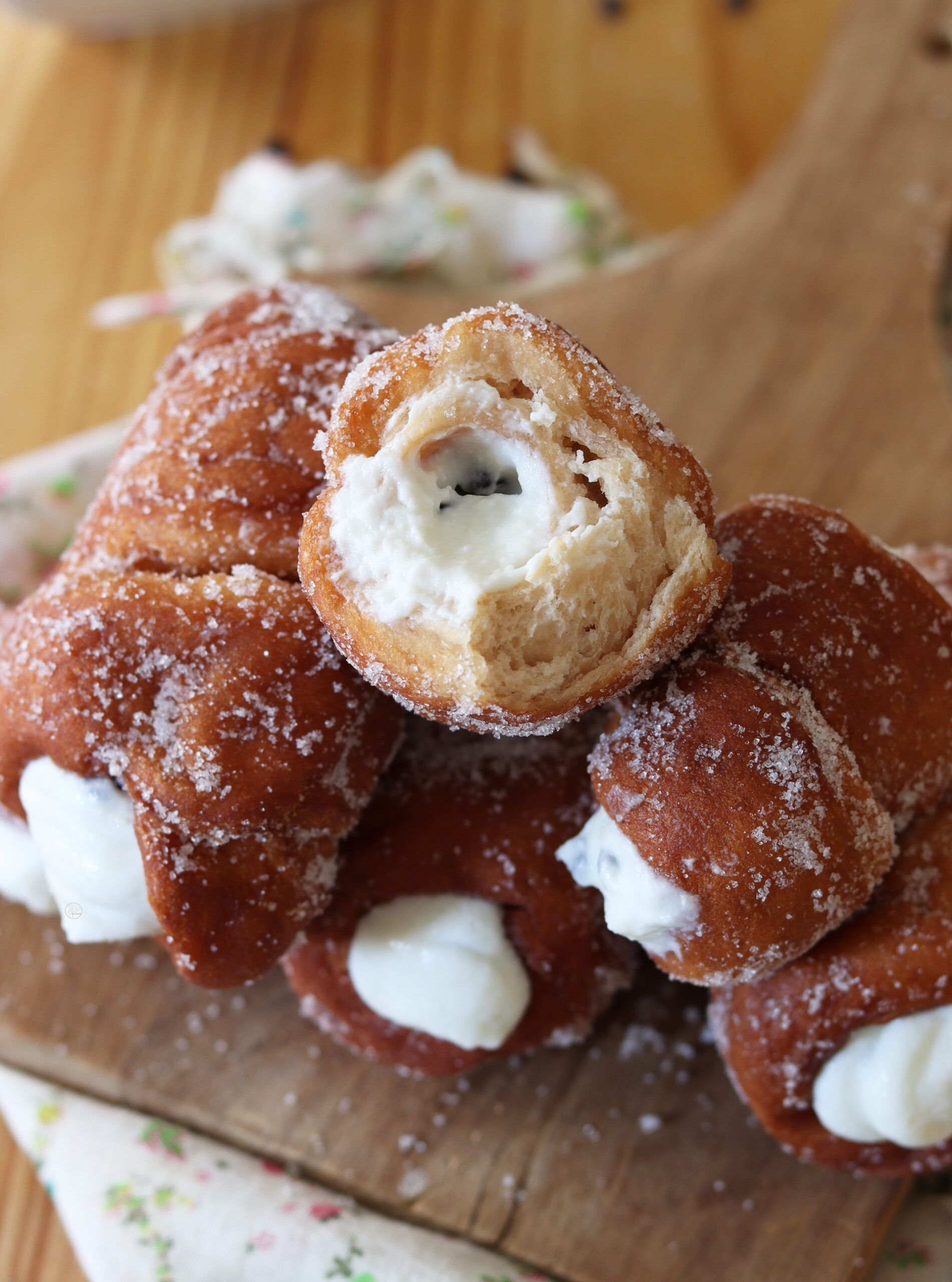Cartocci ou beignets siciliens à la ricotta sans gluten - La Cassata Celiaca Cartocci ou beignets siciliens à la ricotta sans gluten - La Cassata Celiaca