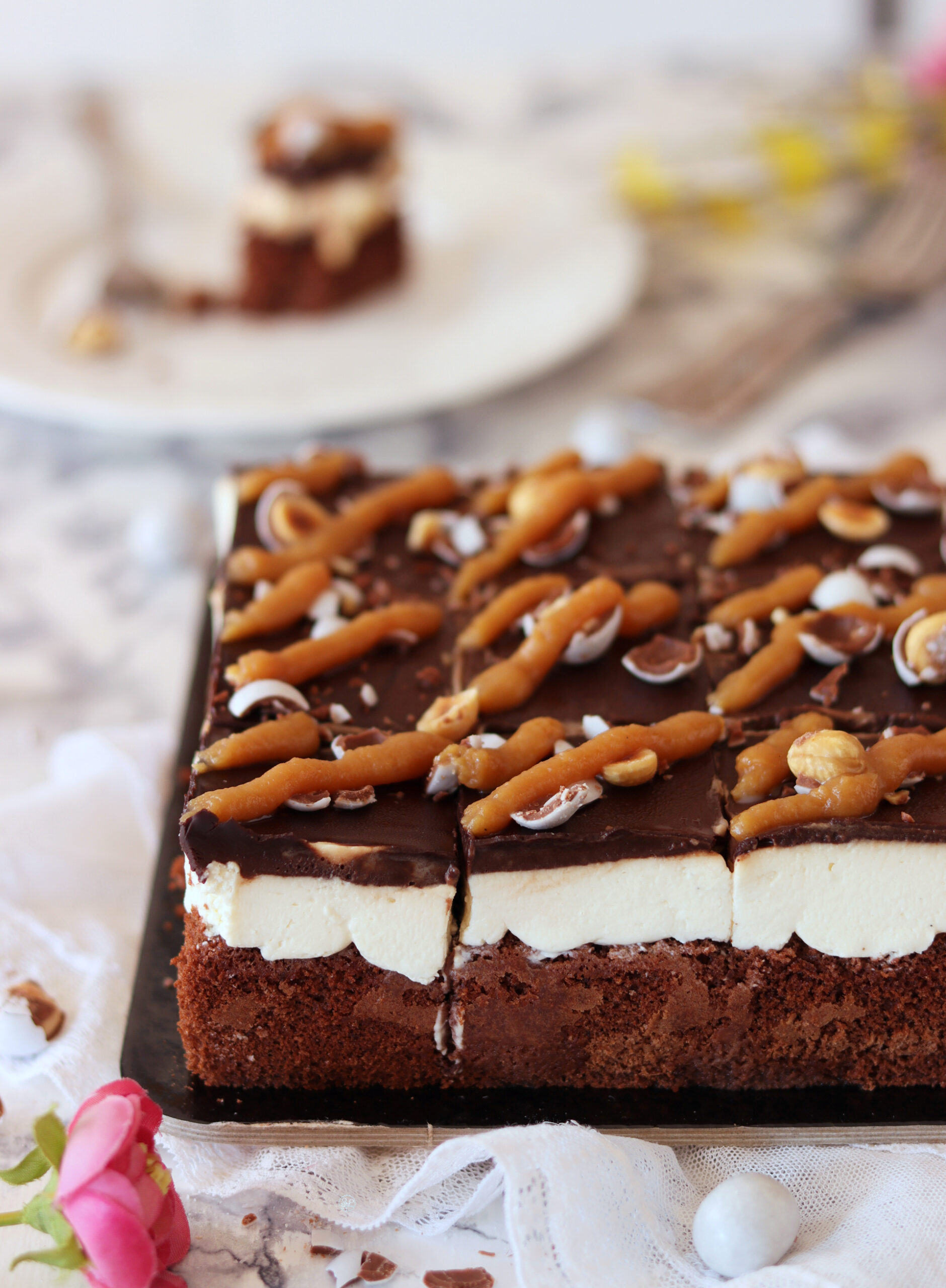 Torta al cioccolato e caramello senza glutine - La Cassata Celiaca