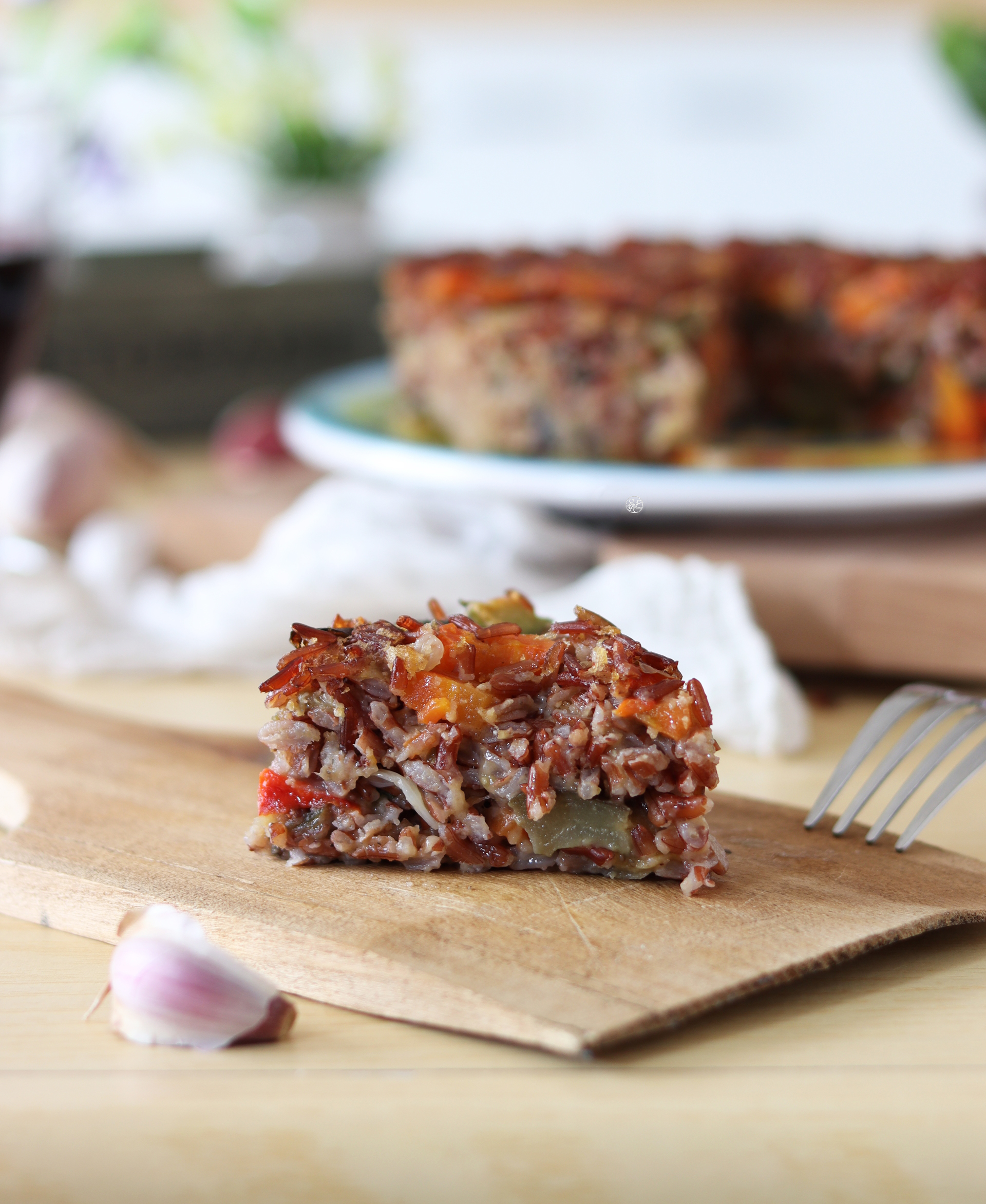 Gâteau de riz rouge et légumes - La Cassata Celiaca