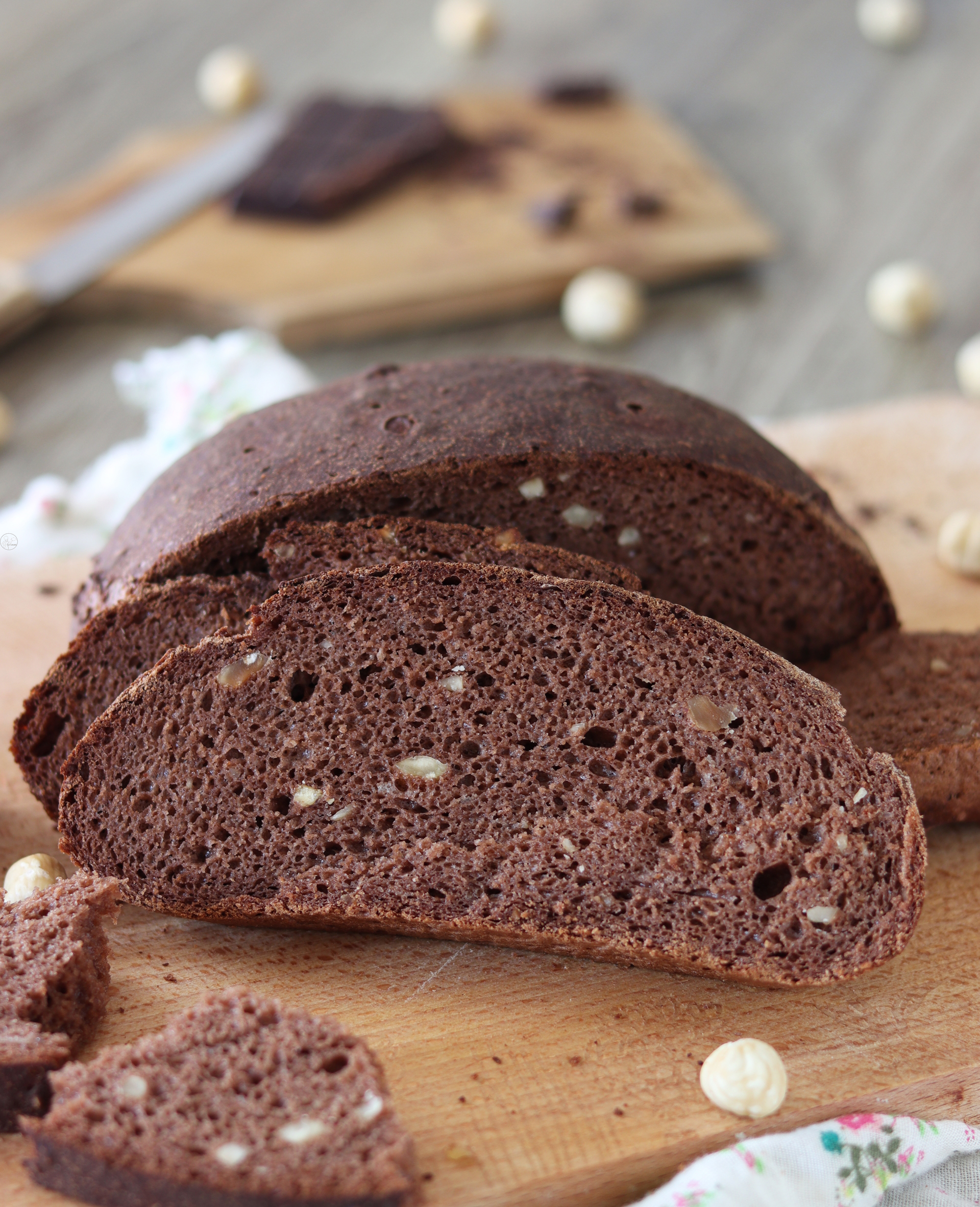 Pane al cioccolato e nocciole con Miscela Special Teff - La Cassata Celiaca Pane al cioccolato e nocciole con Miscela Special Teff - La Cassata Celiaca