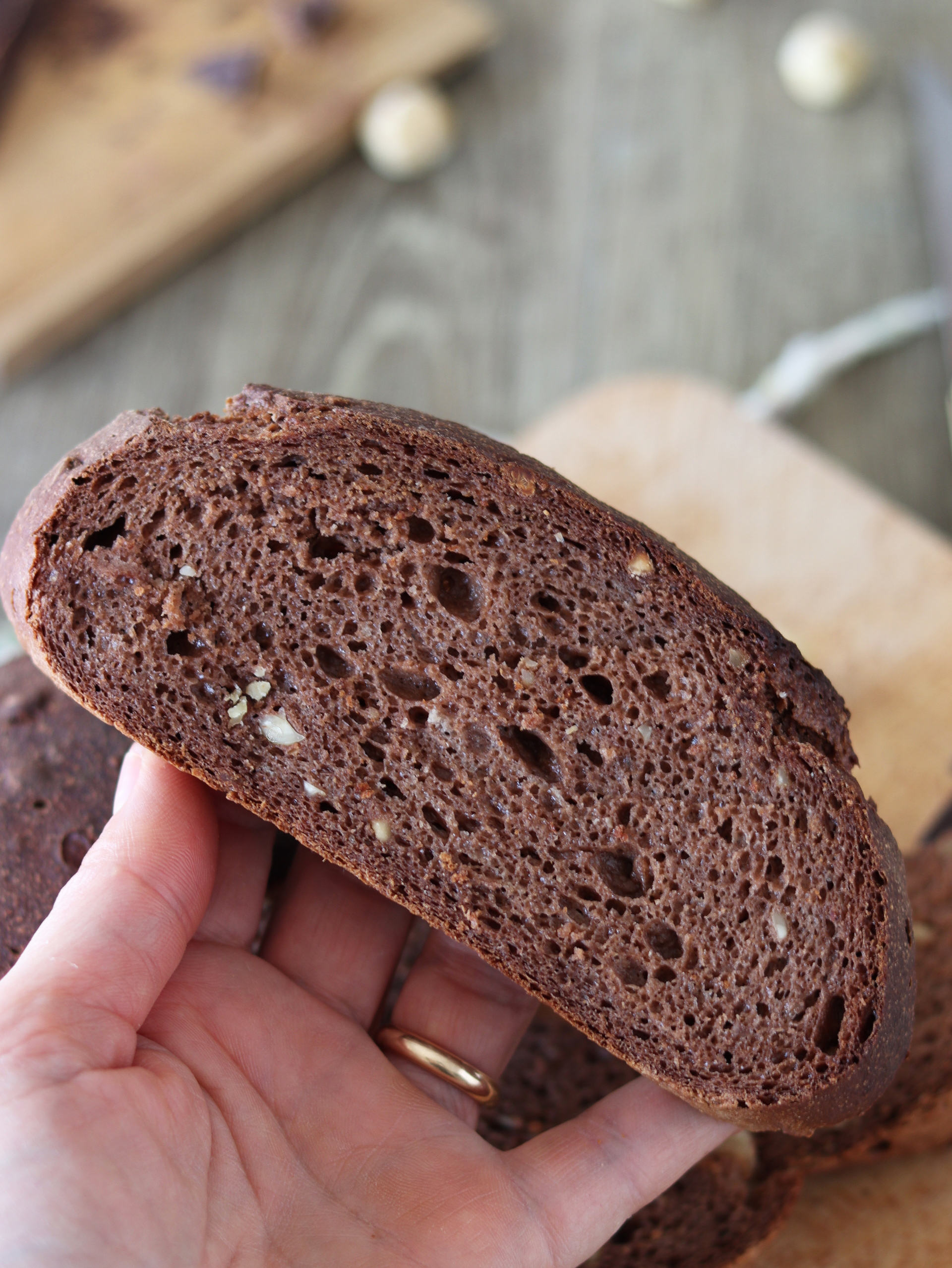 Pane al cioccolato e nocciole con Miscela Special Teff - La Cassata Celiaca Pane al cioccolato e nocciole con Miscela Special Teff - La Cassata Celiaca