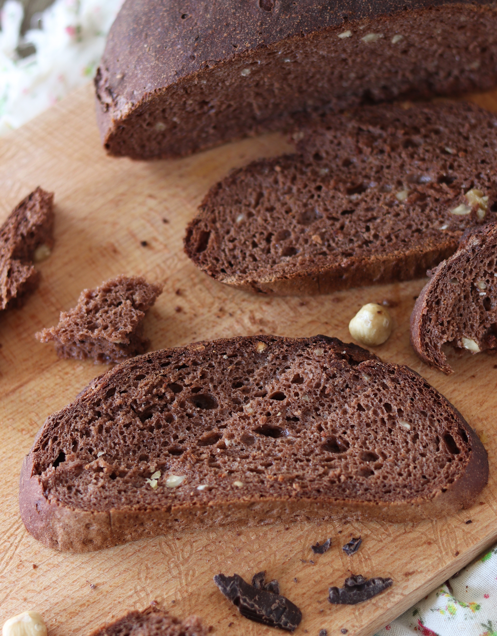 Pane al cioccolato e nocciole con Miscela Special Teff - La Cassata Celiaca Pane al cioccolato e nocciole con Miscela Special Teff - La Cassata Celiaca