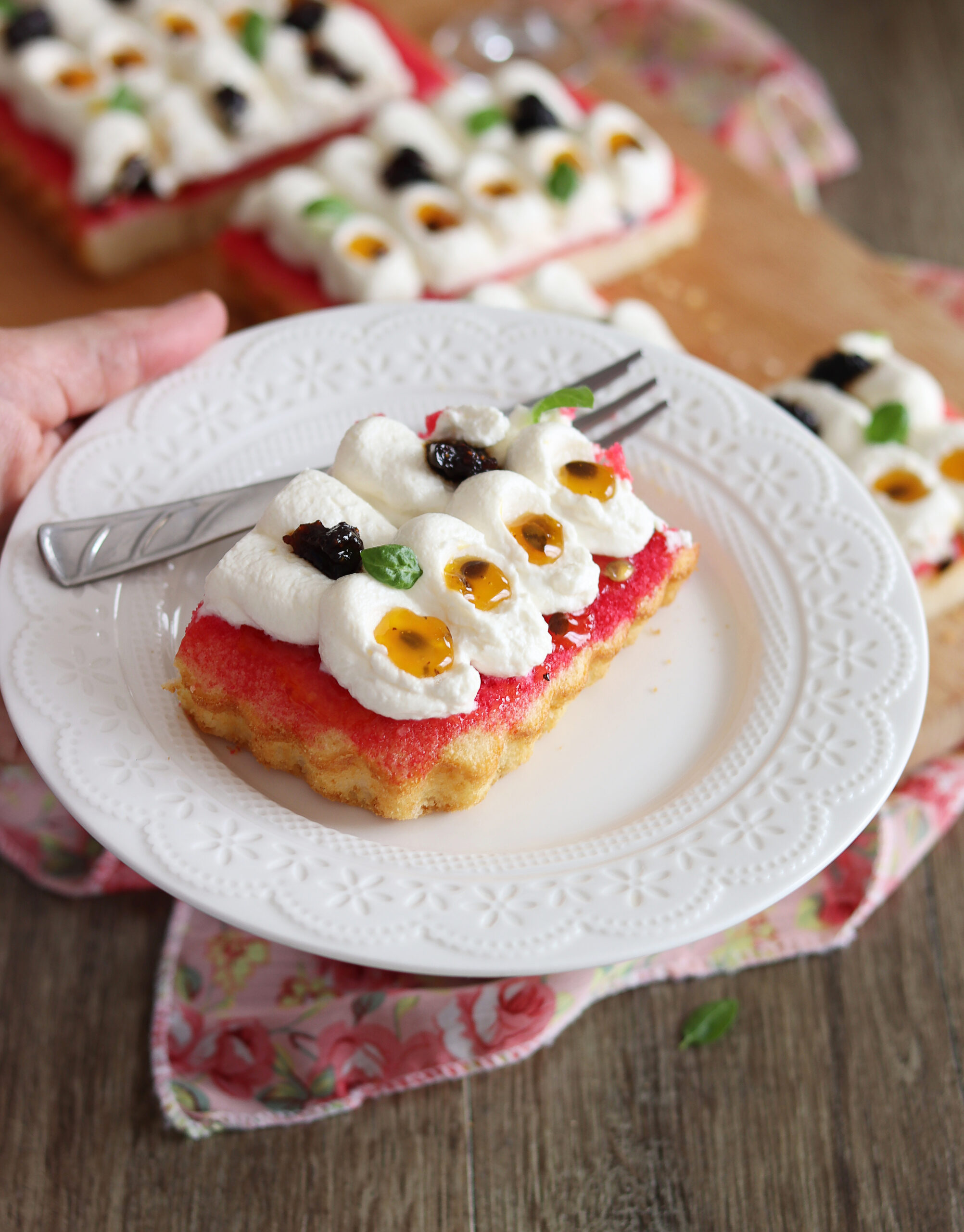 Tarte moelleuse sans gluten au fruit de la passion - La Cassata Celiaca