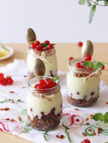 Verrine de crème de citron au granola maison sans gluten - La Cassata Celiaca