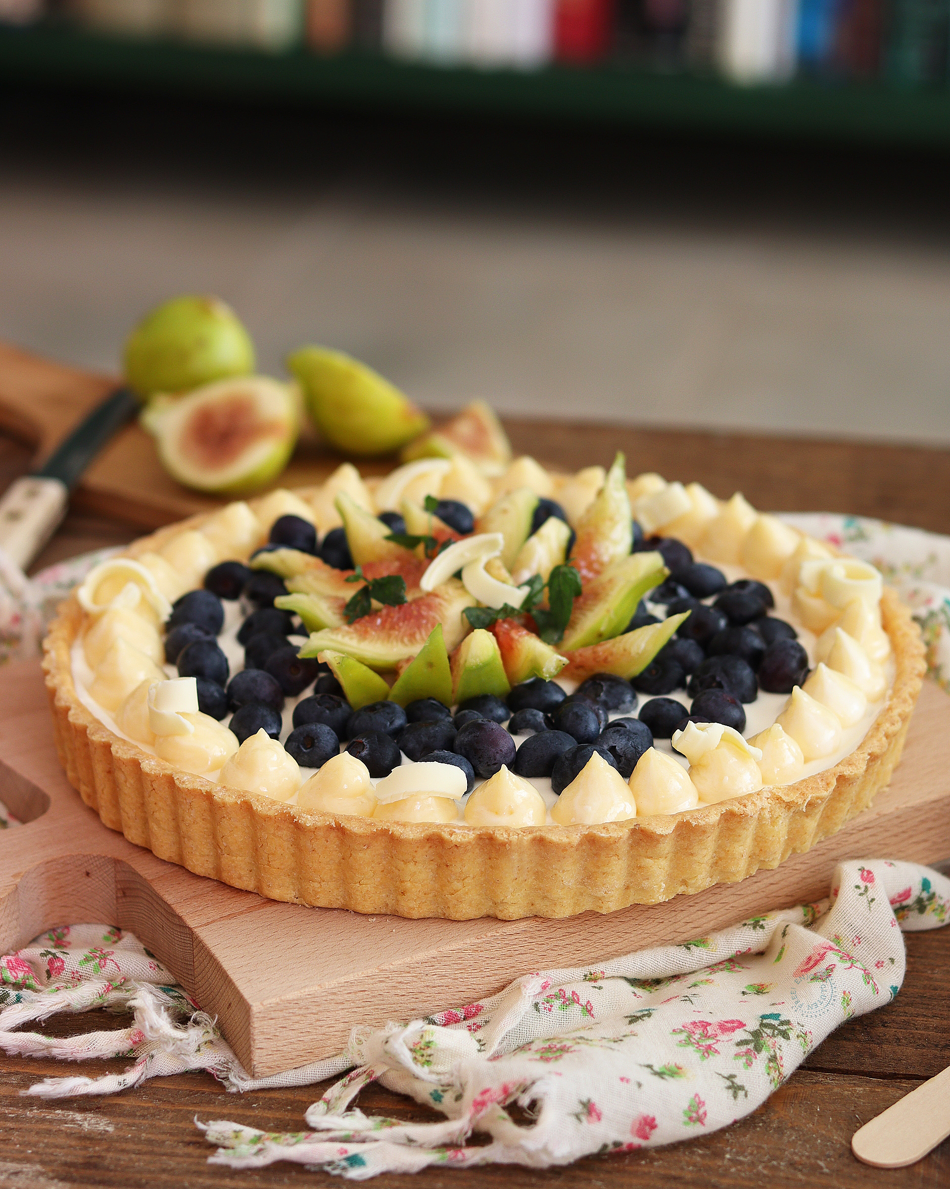 Tarte avec crème et fruits sans gluten - La Cassata Celiaca