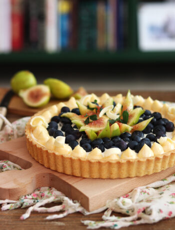 Crostata con crema e frutta con Oro Frolla senza glutine - La Cassata Celiaca