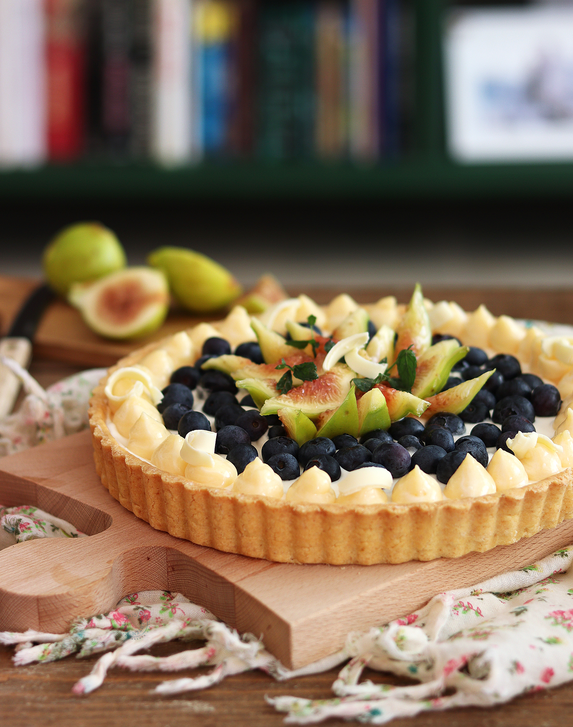 Tarte avec crème et fruits sans gluten - La Cassata Celiaca